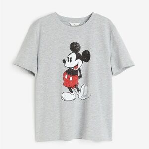 Gray Mickey Mouse T-Shirt